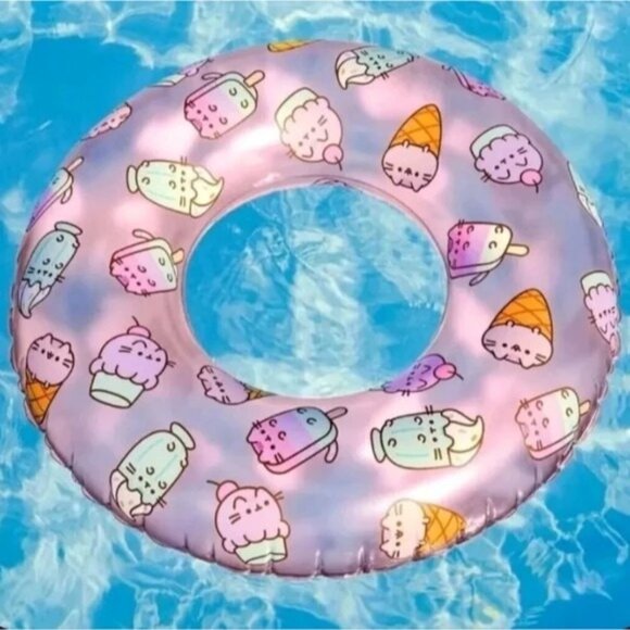 Pusheen Other - Pusheen 2023 Summer Box Exclusive Ice Cream Theme Tube Pool Float Round Lifesave